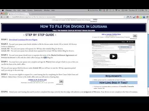 How to File For Divorce in Louisiana How to File For Divorce in Louisiana