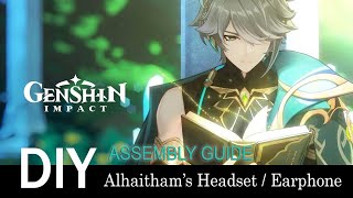 Genshin Impact Cosplay Prop - Alhaitham‘s headset earphone tutorial DIY