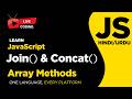 JavaScript Array Concatenate & Join Methods - Hindi/Urdu Tutorial