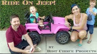 Best Choice Products Jeep Style 12V Ride On Car Truck W/ Remote Control