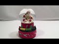 coca cola hallmark 2001 santa snow globe music box i d like to teach the world