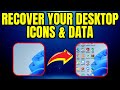 Desktop Icons Not Showing Windows 10 & 11 || Show & Hide or Restore Missing Desktop Icons
