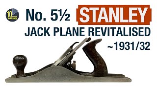 Stanley No.5½ Jack Plane Revitalised [video #373]