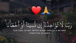 (رَبَّنَا لَا تُؤَاخِذْنَا إِنْ نَسِينَا أَوْ أَخْطَأْنَا ۚ ) | حالات واتس اب دينيه