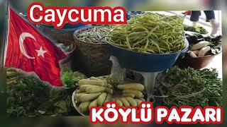 🇹🇷ÇAYCUMA KÖYLÜ PAZARINDAN ALIŞVERİŞ🇹🇷 TÜRKİYE TATİLİMİZ🇹🇷 AKŞAM YEMEĞİNE ETLI DOLMA🇹🇷HERŞEY ORGANİK