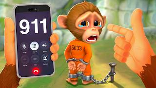 The LITTLE MONKEY Gets Arrested - I Am Monkey VR (New Update)