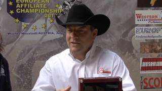 NRHA European Champion Intermediate Non Pro    July 2013