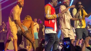 Stonebowy invited Samini to join Beenie Man on stage and it was fire 🔥 as they smoke piece pipe