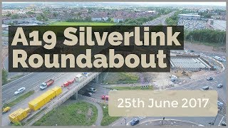 A19 Silverlink Coast Road Roundabout Development Update - June 25th 2017 - 4K Drone Footage