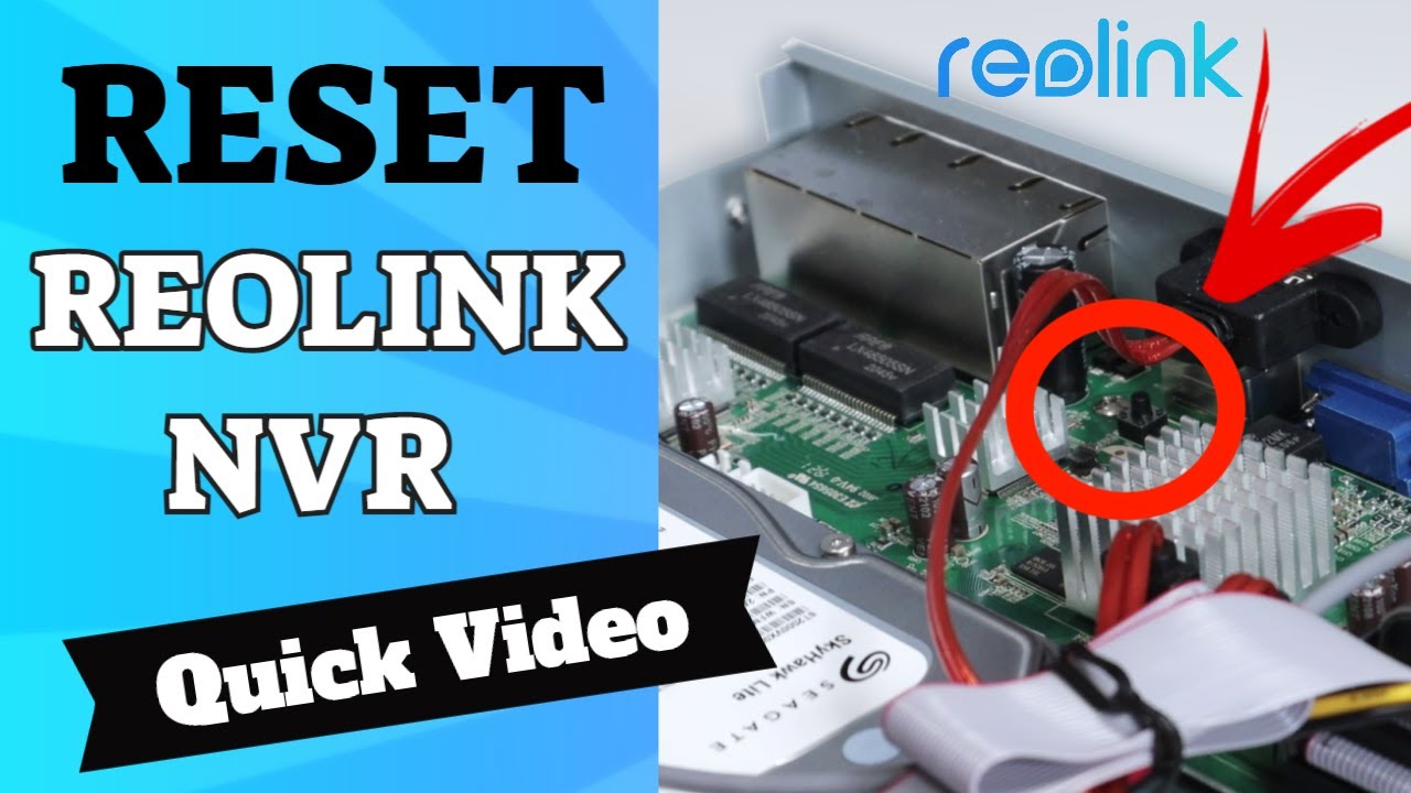 How To Reset Reolink NVR [ Reset Button ] - YouTube