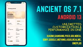 How to Install Ancient OS 7.1 Android 13 Rom in Xiaomi Phones || ft. POCO X3