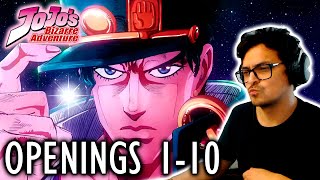 GIORGINO REACCIONA A JoJo's Bizarre Adventure Openings 1-10 | PARTE 2