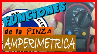 FUNCIONES de la PINZA AMPERIMETRICA😀 en AIRE ACONDICIONADO y REFRIGERACION💪 (UNI-T UT201)👍MULTIMETRO