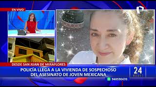 Turista mexicana: sospechoso de presunto feminicidio está no habido