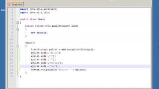 Java tutorial 7 - Java using arraylists PART ONE (of 1)