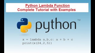 Python Tutorial For Beginners| Python Anonymous Function (Lambda) Complete tutorial!!