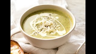 Healthy Creamy Zucchini Soup