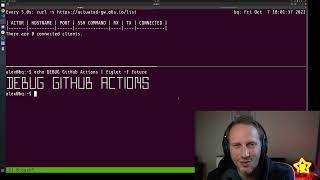 Debug GitHub Actions with SSH and launch a cloud shell