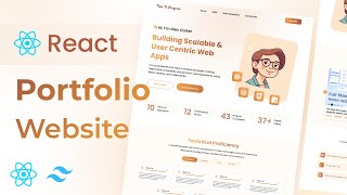 Build a Responsive Portfolio Website with React \u0026 Tailwind CSS | Portfolio Website in React