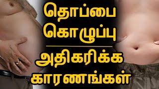 தொப்பை கொழுப்பு அதிகரிக்க காரணங்கள் | Reasons For Increase of Belly Stomach | Tamil Health Tips