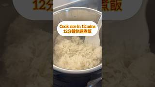 Instant Pot recipe for rice cooking in 12mins - 12分鐘快速煮飯