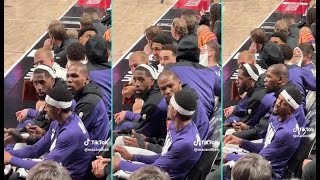 KEVIN DURANT, BEAL \u0026 THE SUNS BENCH ONCOURT REACTION AFTER HEAR THE NEWS OF LUKA DONCIC \u0026 AD TRADE