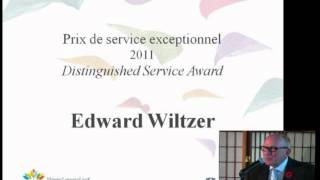 2011 Distinguished Service Award - Edward Wiltzer