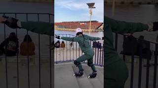 girl skating rider ! best skating skills 😱👀 #skating #viral #subscribe #reaction #reels #skills