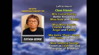 Eustacia George ~ Medium Obituary