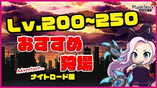 【メイプルストーリー】狩場 レベル別に紹介！ナイトロード編