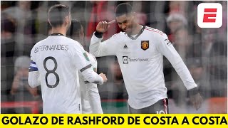 GOLAZO MARADONIANO de RASHFORD pone arriba al MANCHESTER UNITED vs Nottingham Forest | Carabao Cup