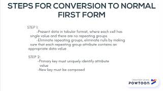 Chapter 5: Normalization of Database Tables