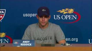 2009 US Open Press Conferences: Andy Roddick (Third Round)