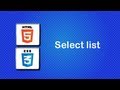 HTML5 and CSS3 Beginner Tutorial 43 - select list