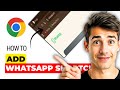 How To Create WhatsApp Web Shortcut In Chrome (Easiest Way) (2026 Guide)