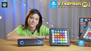 iDance StarPads 20 + barra de sonido - Beatmaker Audio loop LED pad - dj Acapella Jingle - 2x player