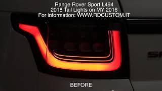 Range Rover Sport - 2018 Tail Lights on 2016