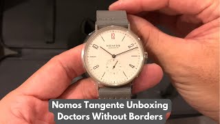 Nomos Tangente Doctors Without Borders Red 12 Unboxing