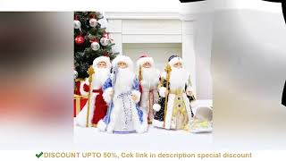 35cm 50cm Santa Claus Snow Maiden Candy Bucket Storage Bag Doll Christmas Decoration Figures Gifts N