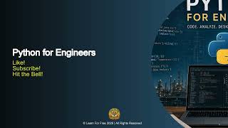 Python for Engineers | 03B