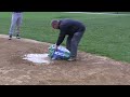 absorbing standing water on infields