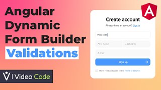 Angular Dynamic Forms - Validations