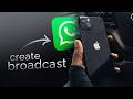 How to Create Broadcast in WhatsApp on iPhone (tutorial)