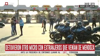 Detuvieron otro micro con extranjeros que venía de Mendoza