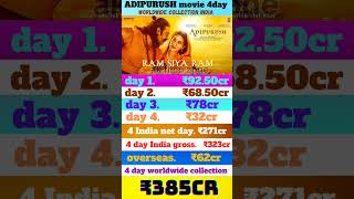ADIPURUSH movie 4 day India worldwide collection #shorts #ytshorts #adipurush