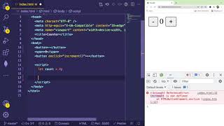 How to Code an Increment Decrement Counter - Beginner Javascript Practice