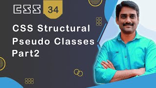CSS Structural Pseudo Classes Part 2 - CSS Tutorial 34 🚀