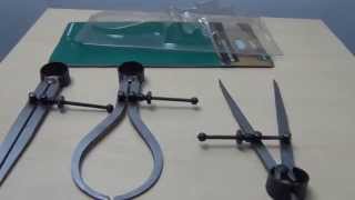 Kamasa Caliper and Divider Set 3 Piece detailed view