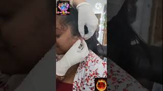 කනත් විද්දා | Gunshot painless ear piercing | #srilanka | #salon #painless | #piercing | #shorts