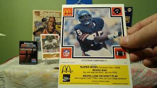 1985 McDonald's Chicago bears 🐻 football set